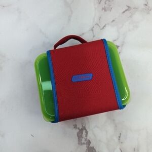 Nalgene Lunch Box Buddy Green Red Used BPA Free Plastic One Compartment